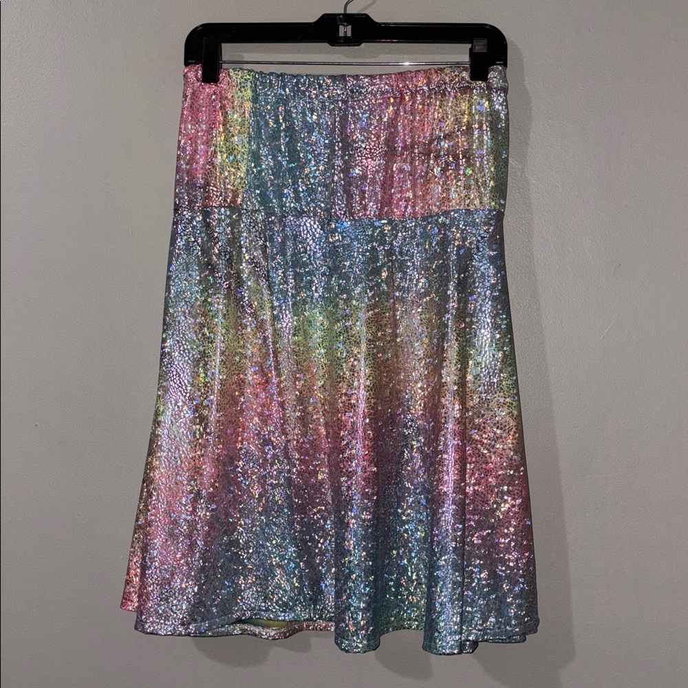Colorful Metallic Skirt